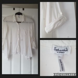 Woman's thin button down xsmall